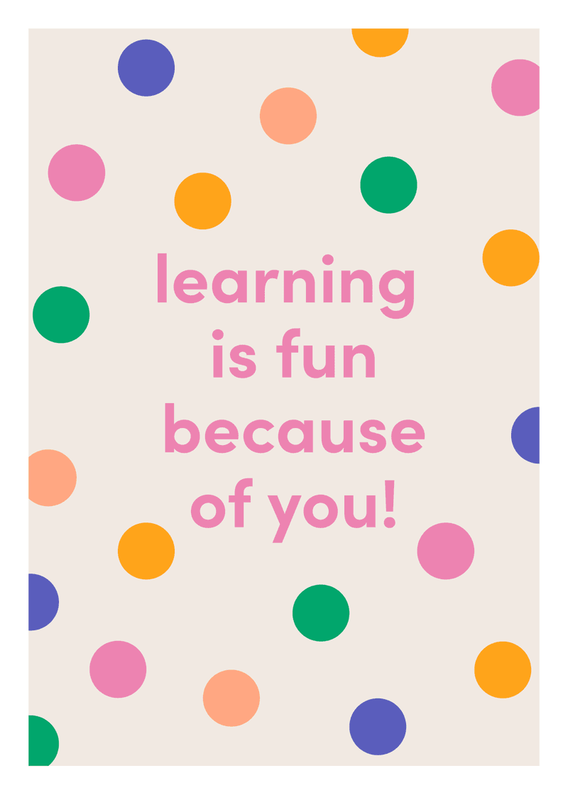 Learning is Fun Greeting Card - Image 2